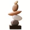 Sculptură Stivuibilă din Rășină cu Aspect de Piatră de Gresie, Decor Creativ pentru Casă, Ornament de Interior pentru Masă, Mărimi Multiple, Potrivit pentru Crăciun, Halloween, Paște, Hanuka