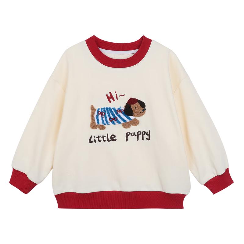 LUSON Baby Girl s Color-Block Long Sleeve Sweatshirt 120