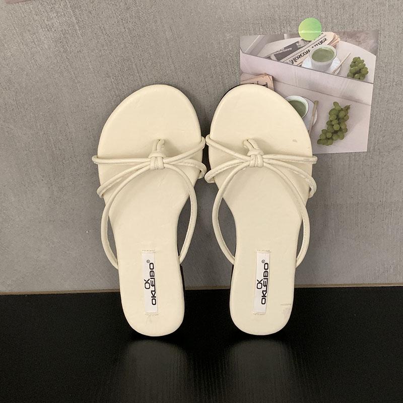

Fashion Fashion Round Toe Ladies Flats Slippers Sandals Shoes Summer Beach Female Slides Footwear Women Flats Slippers Shoes Flip flops 35 бежевый