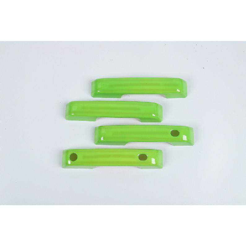 4pcs Exterior Door Handle Cover Trim Bezel For Ford F150 2021+ Green Accessories