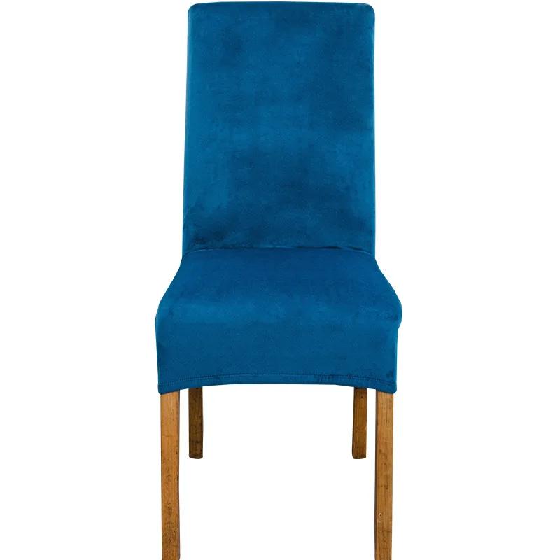 XL Size Chair Cover Big Size Velvet Fox Fabric Long Back Europe Style Seat Chair Covers for Restaurant Hotel Party Banquet
