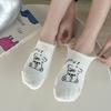 Cartoon Dog Cute Sock Slippers Cotton Thin Breathable Summer Invisible No Show Socks Silicone Non-slip Low Cut Ankle Boat Socks
