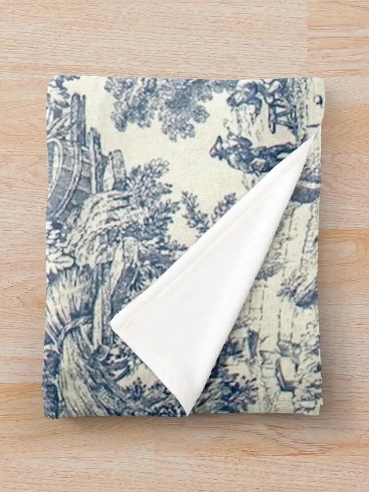 Toile De Jouy Number 2 Throw Blanket Decorative Bed Blankets Beautiful Blankets Sofa Quilt