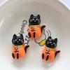 10 Pcs Cute Cartoon Halloween Ghosts, Skeletons, Pumpkins Flat Back Resin DIY Jewelry Hairpin Craft Decoration Accessorie