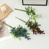 10pcs/lot Faux 3Forks Olive Berry Branches Artificial Flowers Christmas Decorations Wedding Party Table Flower Arrangement Berry