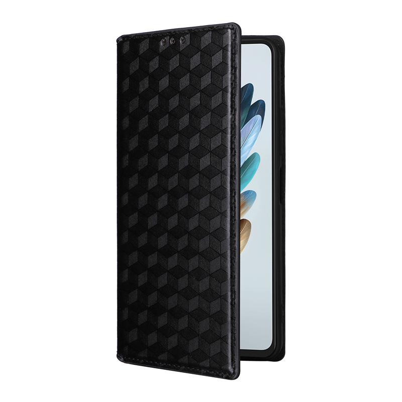 ZTE Nubia Musik Handyhülle mit Kartenfach: Leder mit 3D-Textur, Magnetischer Klappdeckel