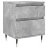 Nightstand Concrete Grey 40x35x50 Cm Particleboard
