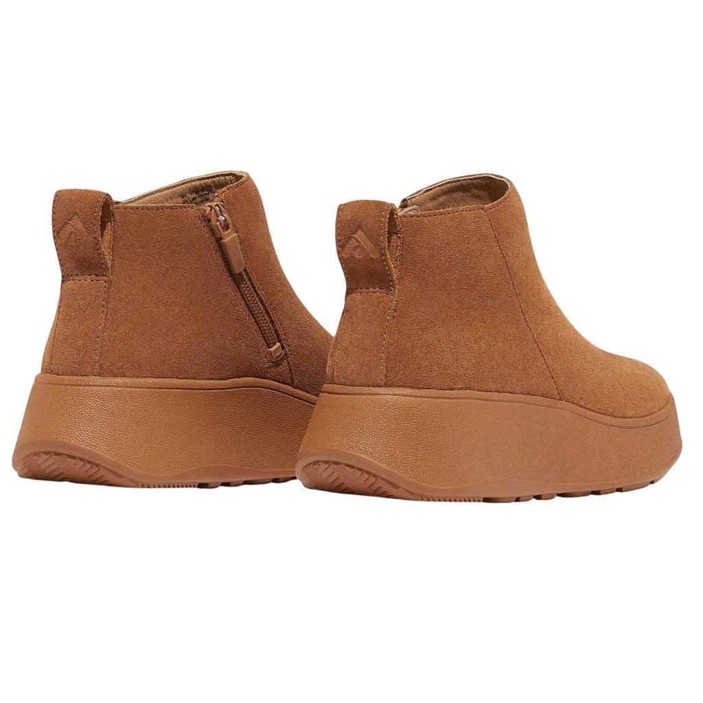 Fit Flop Womens/Ladies F-Mode Suede Flatform Side Zip Ankle Boots