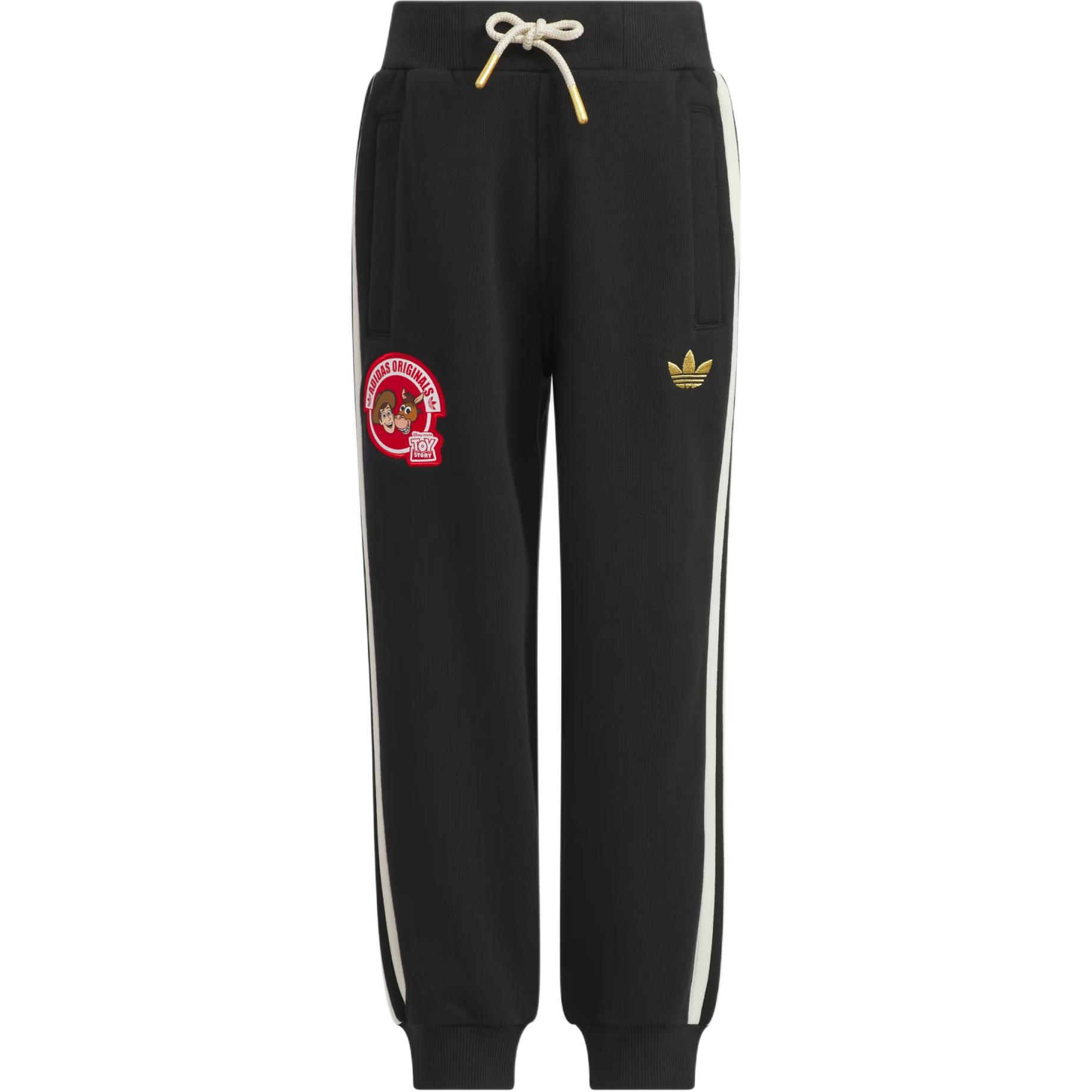 Adidas Оригинальные вязаные спортивные штаны с кулиской, свободные манжеты, детские брюки KS3165 140