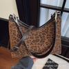Leopard Print Bag Women's Large Capacity 2025 New Autumn and Winter Casual Shoulder Underarm Bag Versatile Work Commuter Tote Bag