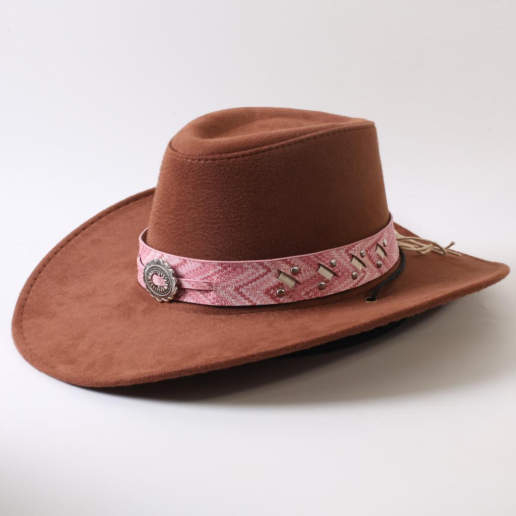 Popolare cappello western da cowboy a tesa larga classico europeo e americano per uomo e donna moda outdoor cappello da cowboy anti-sole cappello jazz