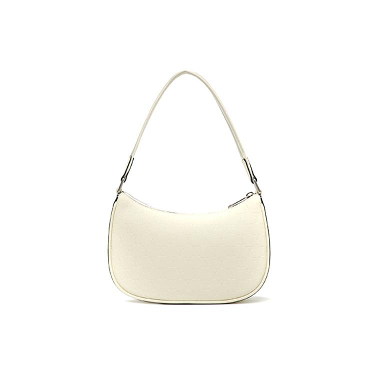 MLB Embo Monogram New York Yankees Hobo Bag White (Unisex) Shoulder Bags 3ABQS022N 50CRS