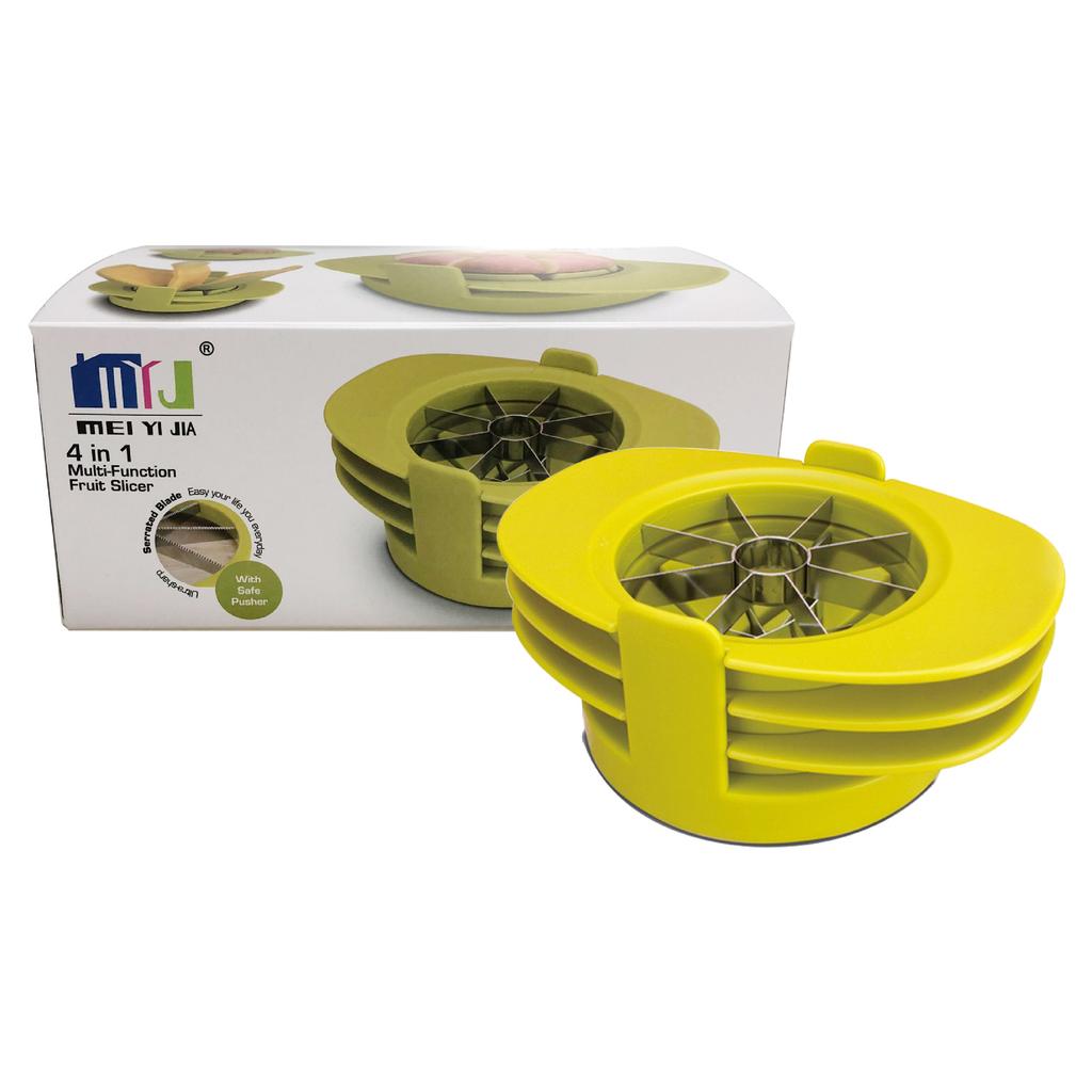 Manufacturer Fruit and vegetable tools Plastic handle Fruit cutting three-piece set Household stainless steel multi-functional fruit cutter set