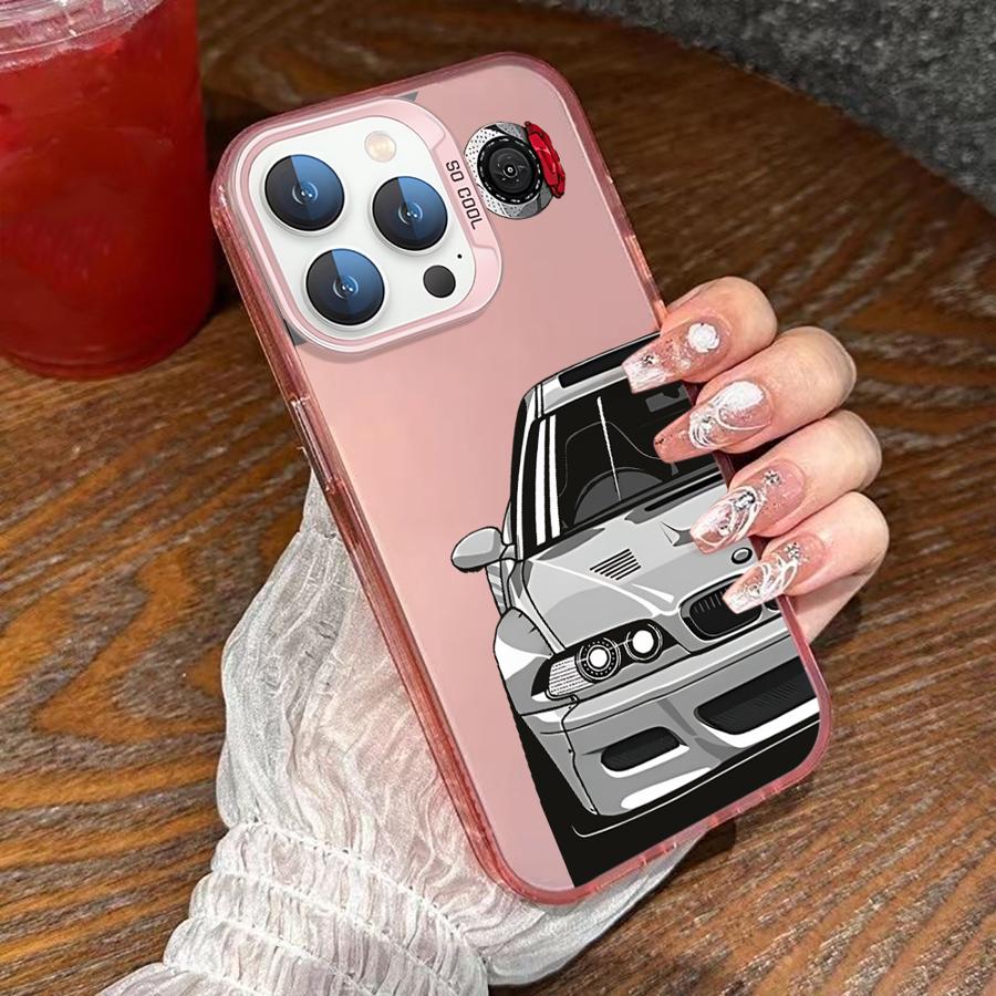 Phone Case for iPhone 11 12 13 Pro Max 17 Air 14 15 16 Plus 16e Soft Shell JDM Sprot Car