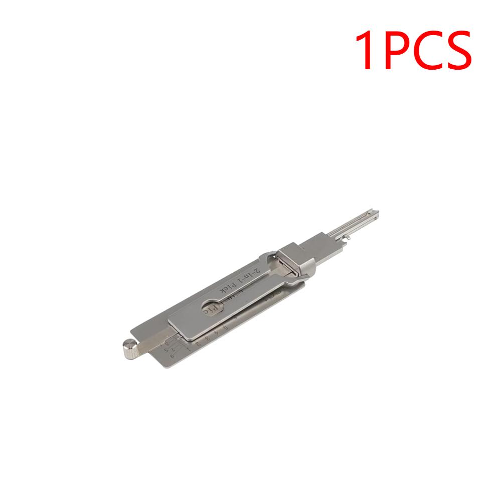 1-5 pezzi SS001 Decodificatore Chiavi Acciaio Inossidabile Chiave Serratura Gancio di Precisione Set di Grimaldelli Strumento di Manutenzione Riparazione Ingegneria di Sblocco Multi-fu