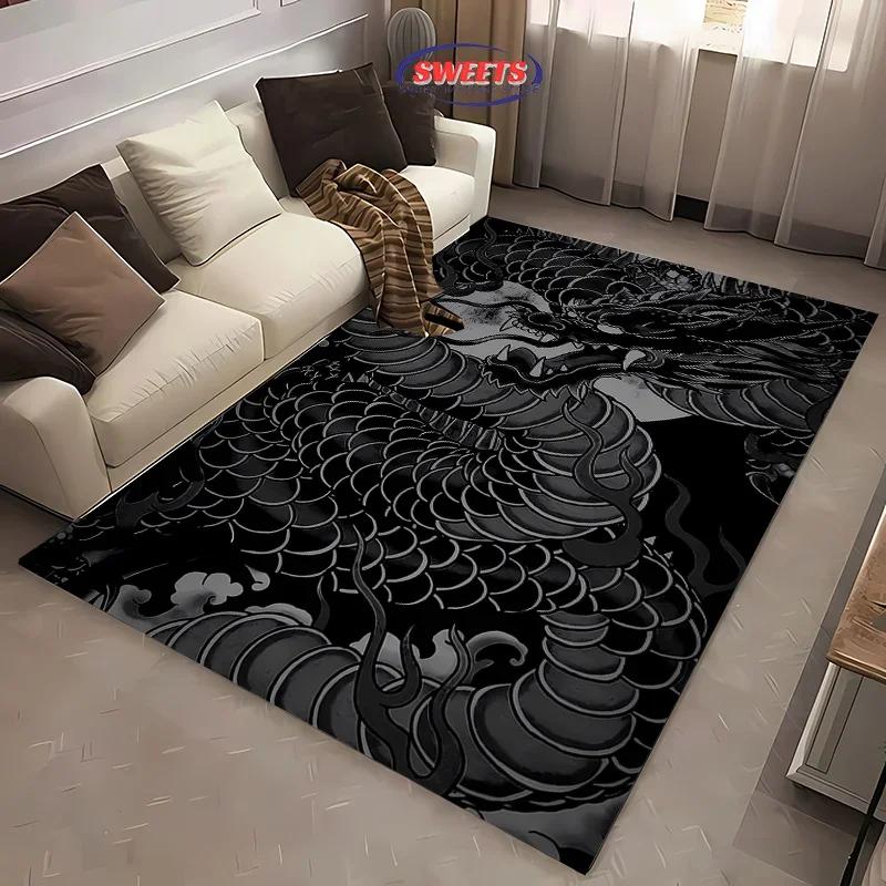 Neue Regale! Dargon Großflächenteppich, Wohnzimmer Schlafzimmer Bürobereich Kinderzimmer der Wahl, Rutschfeste Maschinenwaschbare Matte