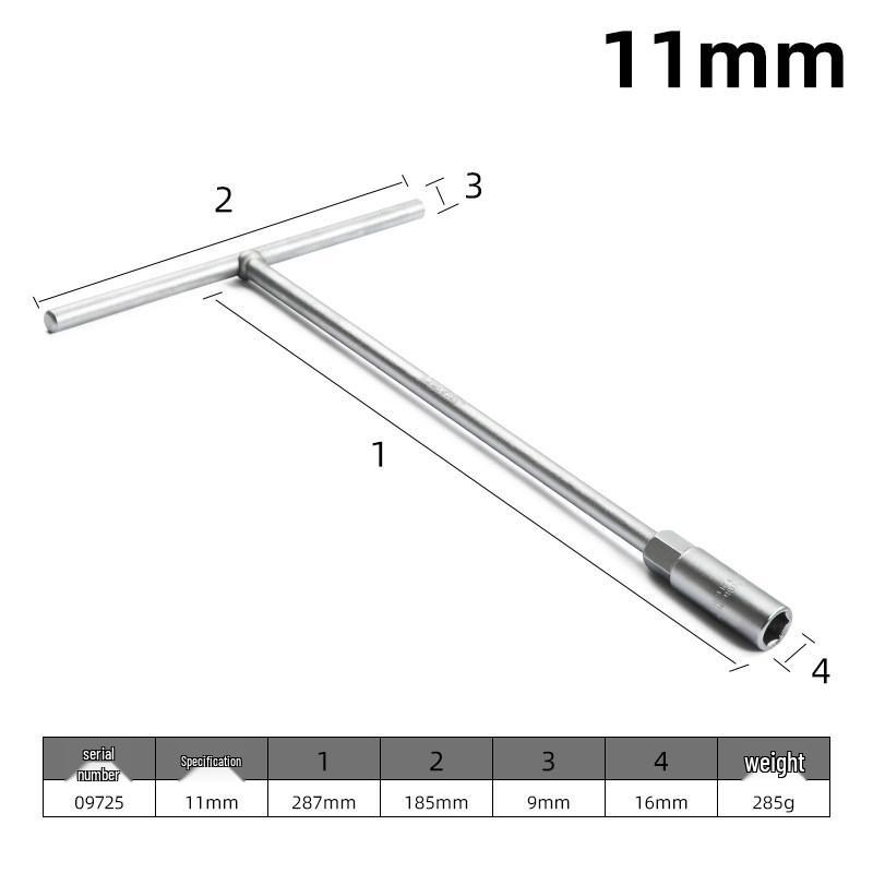 Longdexin T-Handle Multi-Functional Hex Socket Wrench for Car and Motorcycle Repair