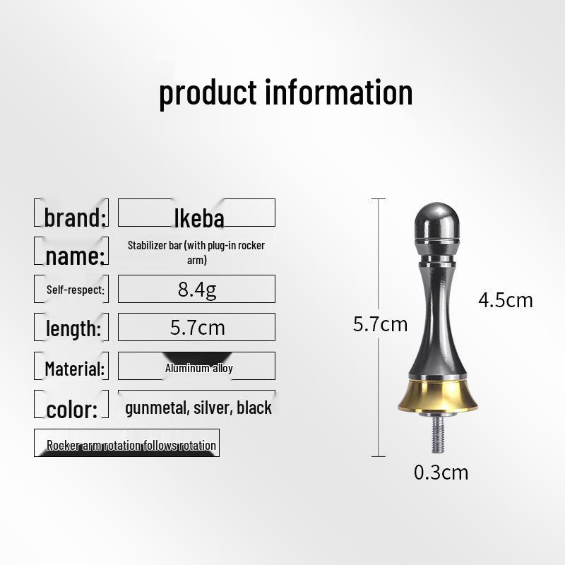 Ikejin Aluminiumlegierung Spinnrad Balancebalken für Angelrollenmodifikation