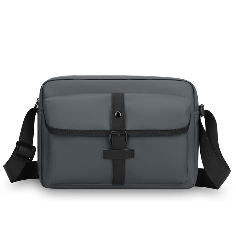 Мужская сумка через плечо Деловая сумка-мессенджер Маленькая квадратная сумка серый