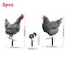 Rooster And Duck Theme Garden Yard Art Pvc Outdoor Decor With Printed Design For Lawn And Patio Use
