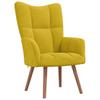 Vidaxl Armchair, Mustard Yellow, Upholstered In Velvet