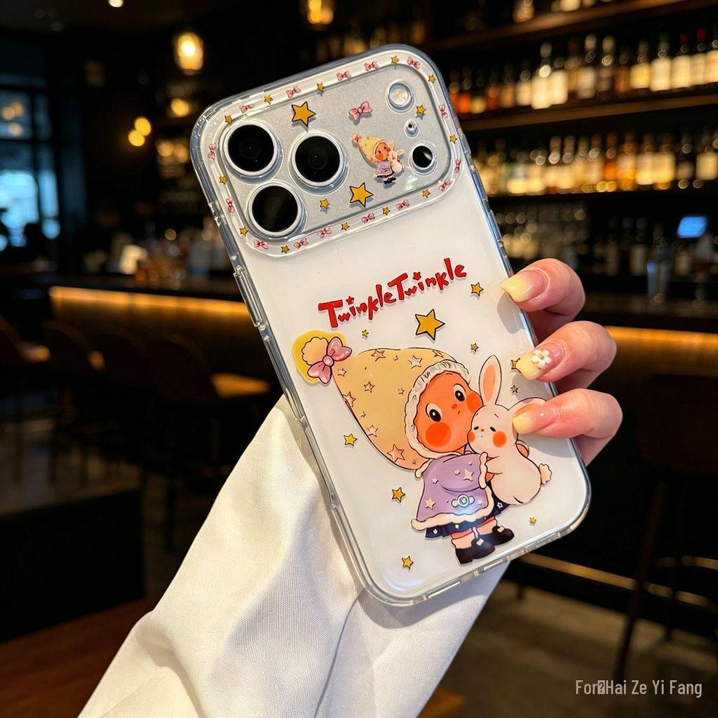 Cute Cartoon Star & Rabbit iPhone Case for Apple 17 Pro Max