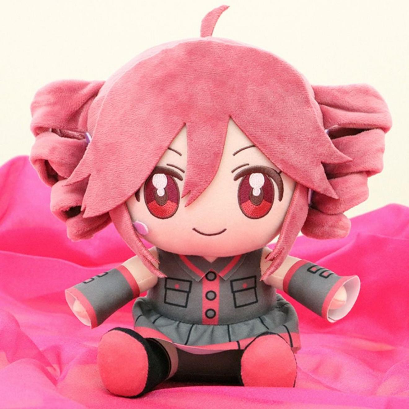 Anime-Zubehör Kasane Teto Plüsch Weiches Kissen Heimdekoration Plüschtier Diva Vtuber Kawaii Kuscheltier Teto Spielzeug Kinder Erwachsene pink