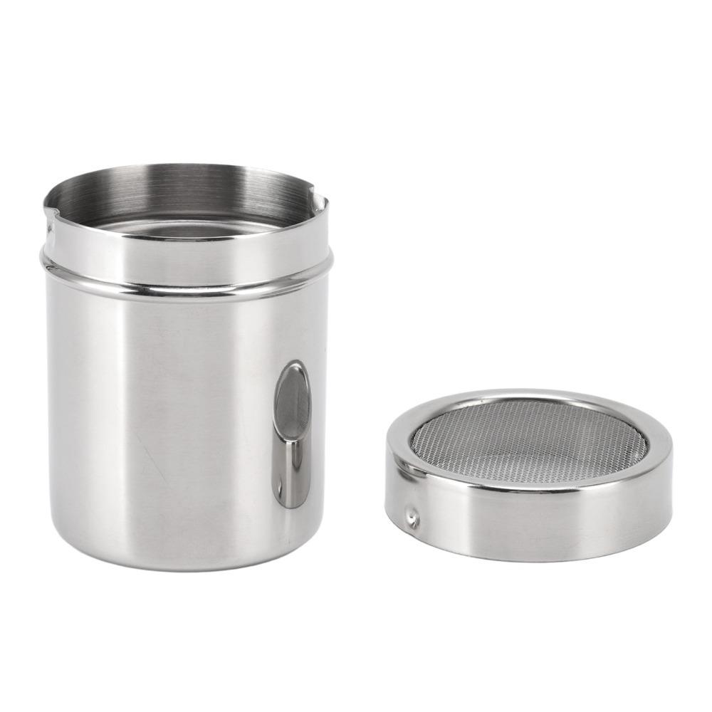 Food Grade Powder Sugar Shaker Rustproof Salt Dispenser Durable Baking Powder Dispenser  For Baking