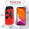 Hand Crank Charging Solar Charging Outdoor Weather Radio 1200mAh AM/FM/NOAA Emergency Flashlight Mobile Power Solar Charging