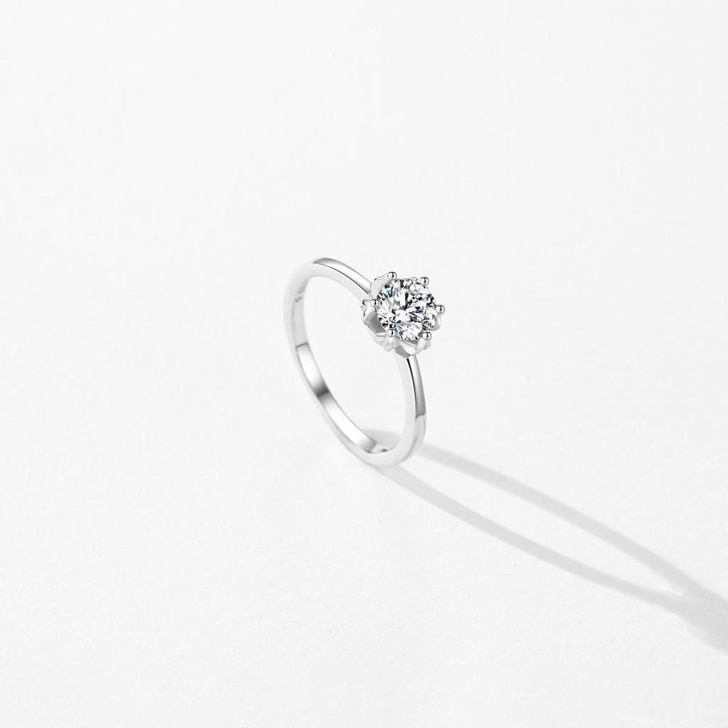 MODIAN Solid 925 Sterling Silver Crown Exquisite 1CT Shining Zirconia Wedding Ring For Women Engagement Basic Fine Jewelry Gifts Coupon & Discount