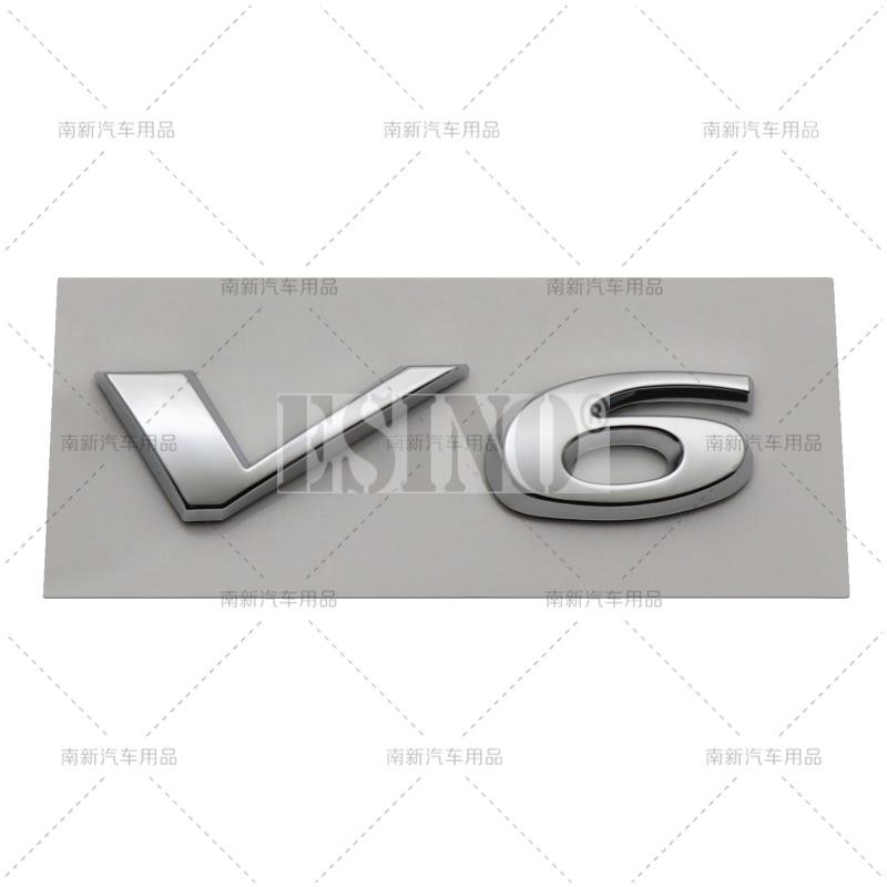 Car Styling 3D 3.0 5.0 V6 V8 Car ABS RearTrunk Fender Adhesive Badge Body Tailgate Displaceme Emblem For Jaguar XE XF XJ HH1
