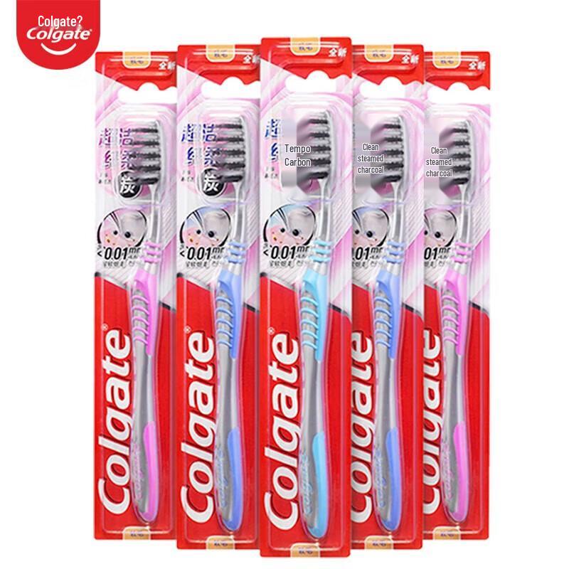 Colgate Charcoal Ultra-Fine Soft Bristle Toothbrush