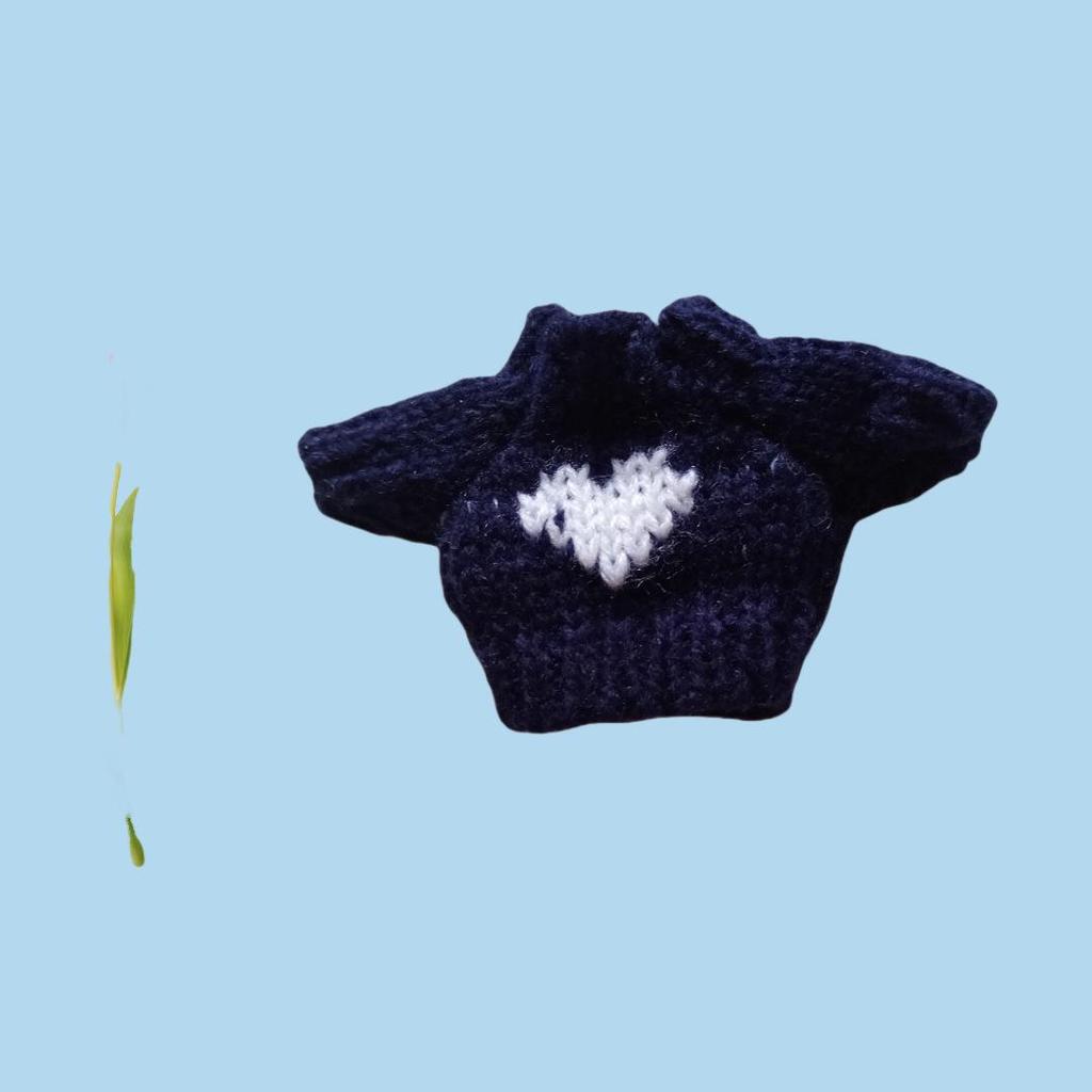 10cm Starfish Doll Clothes: Wool-Knit Terrier Outfit & Accessories