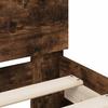 Vidaxl Bed Frame with Headboard, Smoked Oak, 90X200 Cm