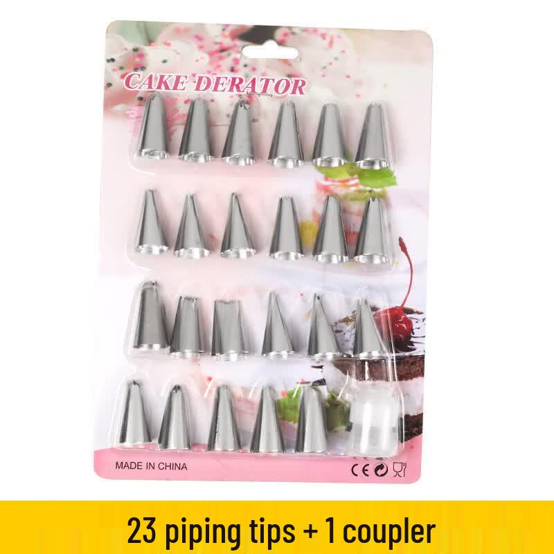 Disposable Piping Bag & Nozzle Baking Set