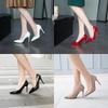 Dames Lente Leer Puntige Neus - Pumps