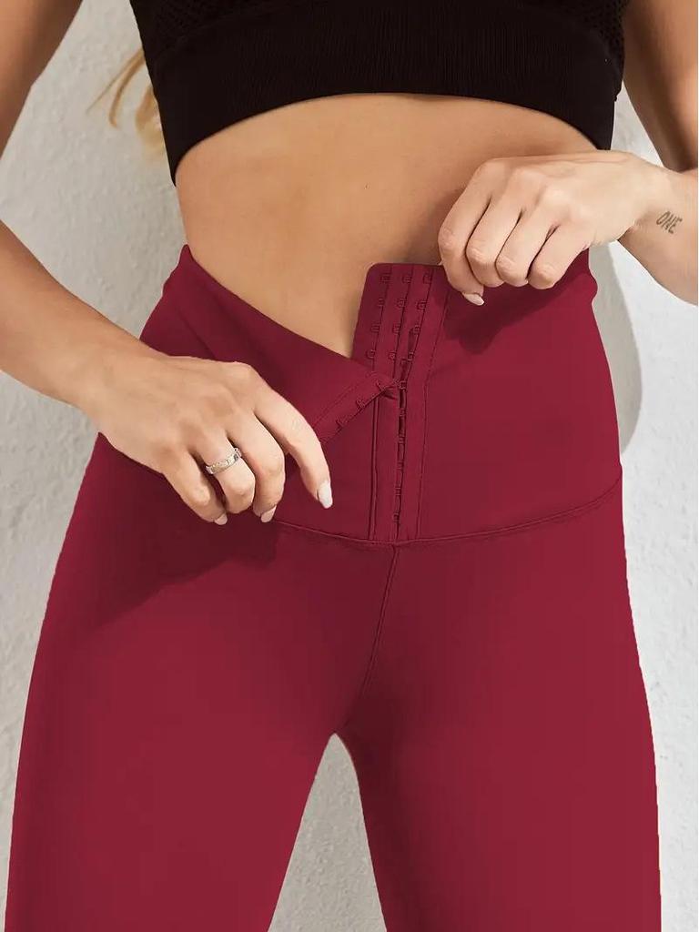 European & American Plus Size Yoga Pants with Waist & Hip Support