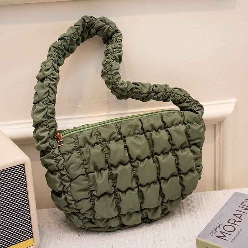New fashion cloud underarm bag trendy versatile soft velvet mobile phone cosmetic bag