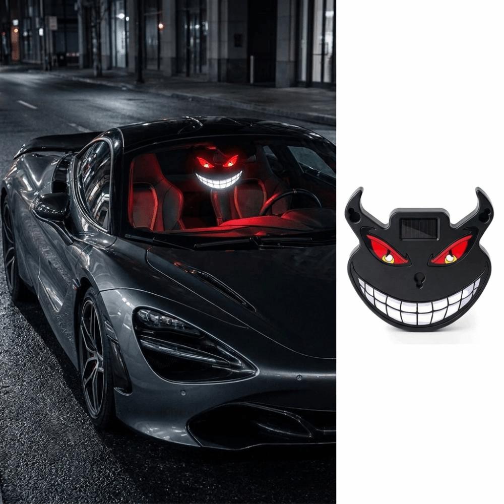 Eye Shape Flashing Car Light Solar Self-Charging Ambient Signal Lamp Sedan Window