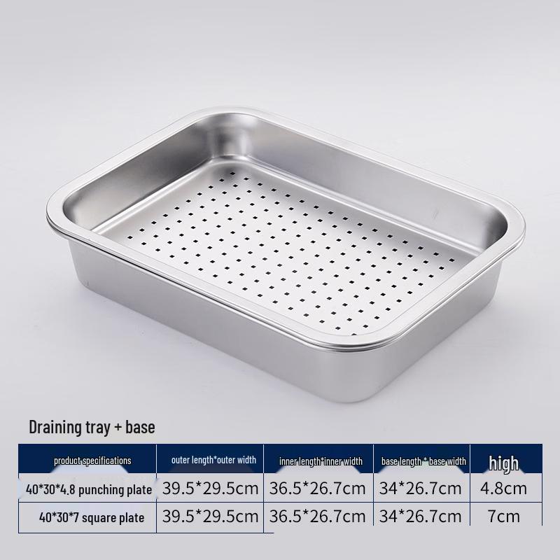 Stainless Steel Perforated Draining Tray