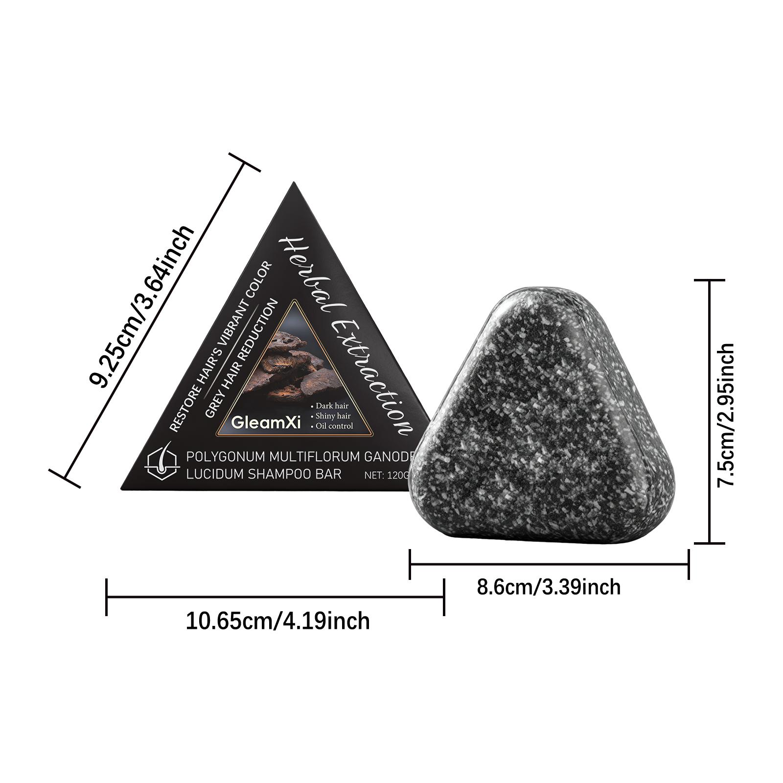 

Натуральне шампуневе мило, трикутне мило, очищає шкіру голови, зволожує та пом якшує волосся, природно пишне 120g