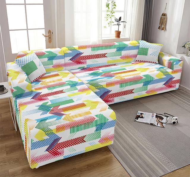 Karomuster Sofaabdeckung Vollpaket Wohnzimmer Sofa Verdickter Milchseidenstoff Ganzjahres-Allgemeine Möbel-Schutzabdeckung S 1seater 90-140cm