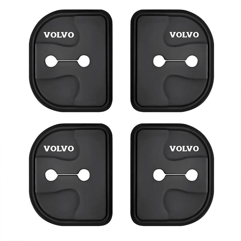 4PCS Car Door Lock Buckle Protector Cover Silicone Anti-Collision Anti-Rust for Volvo XC40 XC60 XC90  EX30 Auto Interior Parts HQ8
