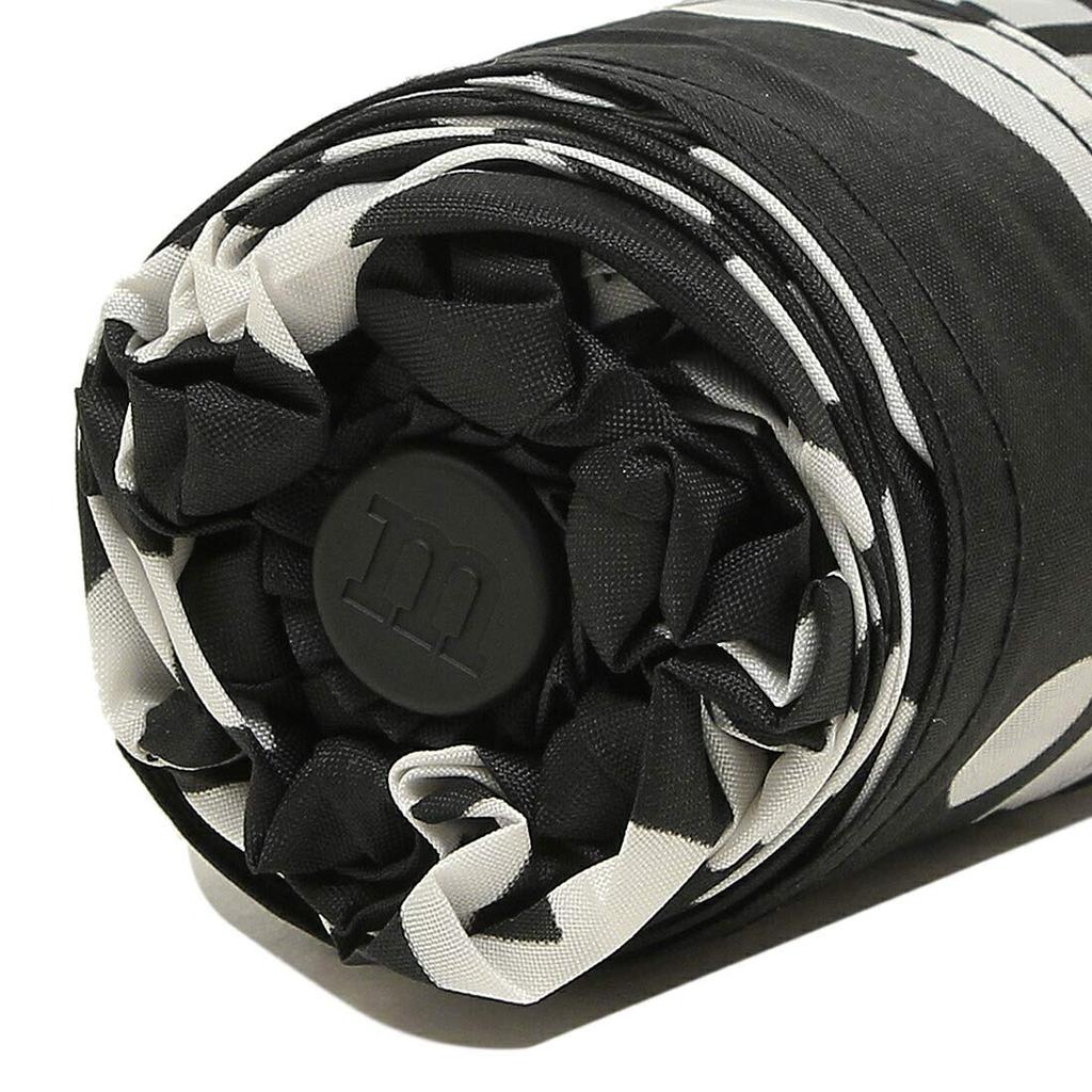 Marimekko Folding Umbrella 48859 910 MINI MANUAL BK/WH [Used]