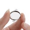 20pcs/lot Stainless Steel Cabochon Cameo Base Settings 6-25mm Necklace Bracelets Pendants Tray For Diy Necklace Jewelry Making