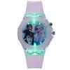 Ice Princess Luminous Children's Silicone Cartoon Watch for Students