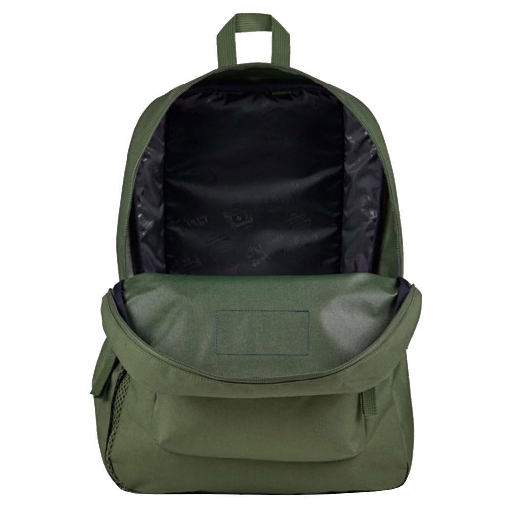 JanSport Cross Town Plus Backpack, Unisex green Backpack