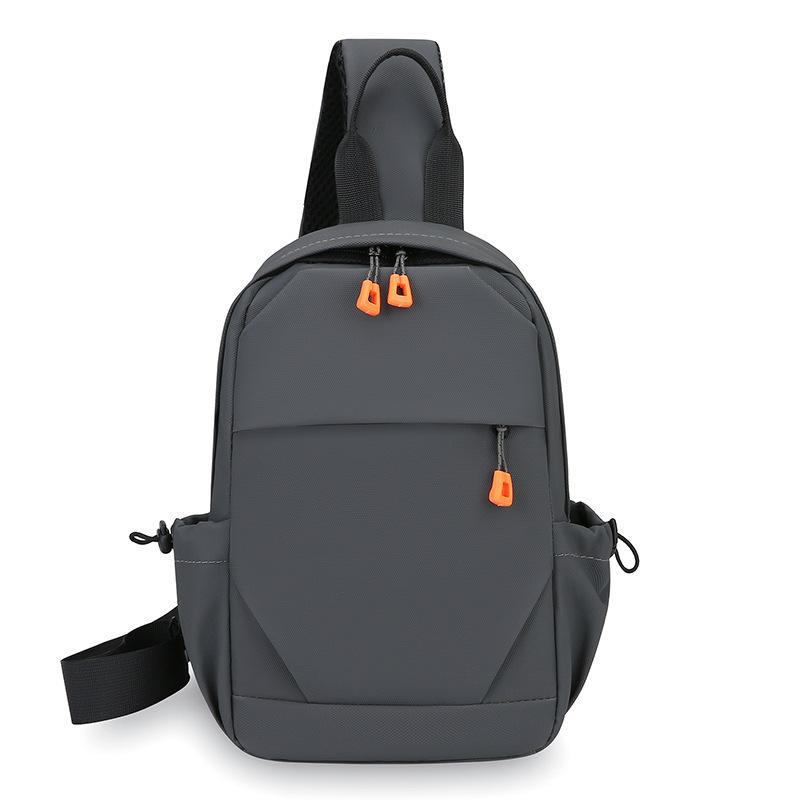 Men's Multi-functional Chest Bag, Charging Cross-body Backpack, Casual and Fashionable Single-shoulder Bag