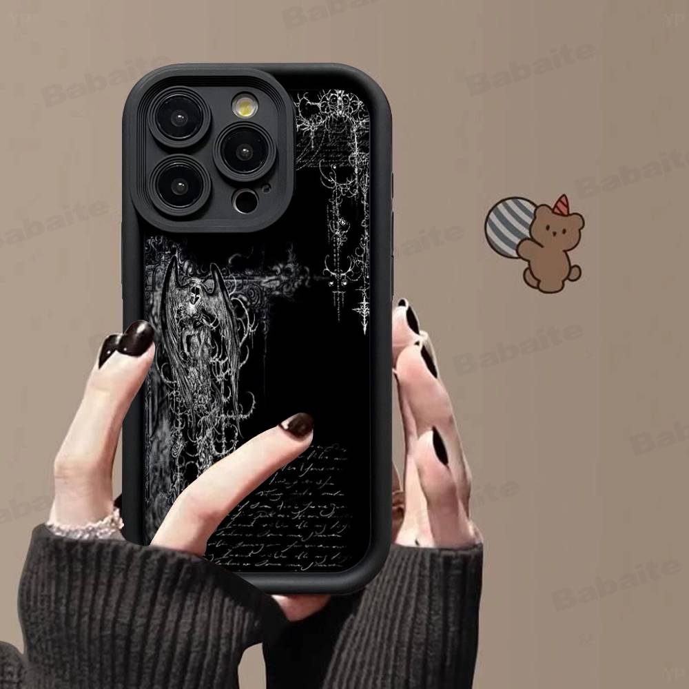 

C-Cyber Sigil Silicone Soft Phone Case For IPhone 17 16 15 14 Plus 13 12 Mini 11 Black Cover iPhone 11 pro