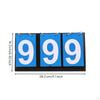 Manual Flip Scoreboard BoundBound Score Keeper White Numerals Sports Equipment Black